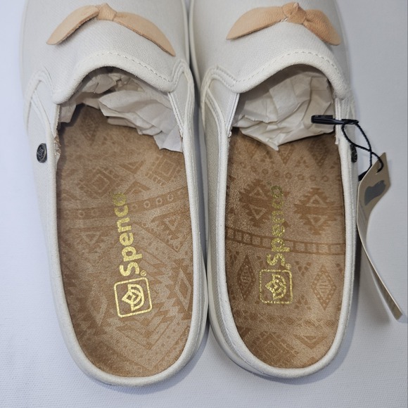 Spenco Slide Women 8.5 Canvas Comfort Shoe Slip On Mule Arch Support Cushioned - Picture 11 of 16